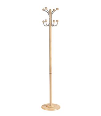 HERDASA Herdasa - Perchero Mod. 406 Herrajes Cromo Satinado Lacado Natural, 170 Cm(alto)35 Cm(ancho)35 Cm(largo)