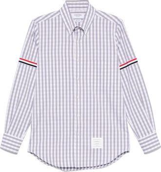 Thom Browne Grey Straight Stripes Shirts