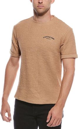 Scotch & Soda Textured Slub Interlocking T-Shirt
