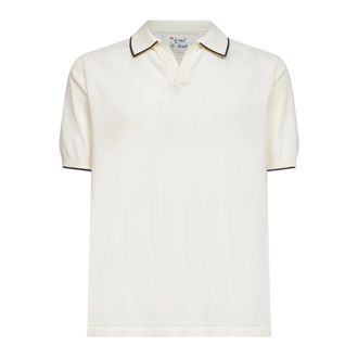 MC2 Saint Barth Polo Shirts, male, Beige, Size: XL Sloan Knitted Polo