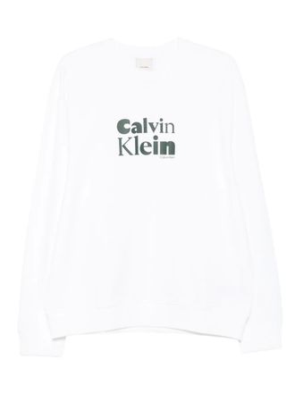 Calvin Klein logo-print sweatshirt - men - Fabric - S - White