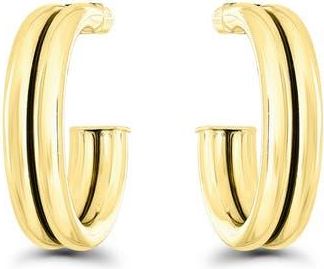 Christian Siriano Double Tubing 20mm Hoop Earrings in Gold at Nordstrom Rack