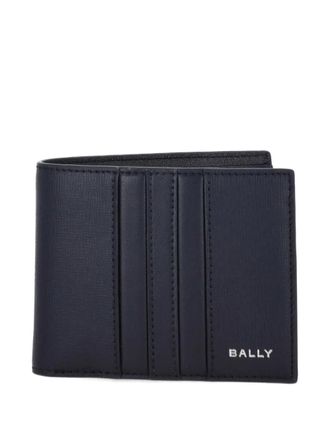 Bally leather embossed wallet - men - Polyester/Bovine Leather/Calf Leather - One Size - Black