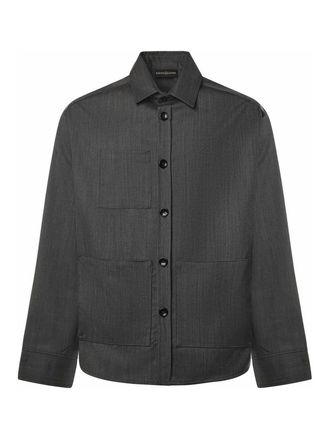 Giuliano Galiano Tobhias Wool Shirt