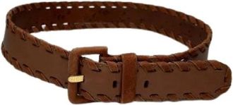 Loewe Pre-owned Vintage Leren Riem - Dames - Vintage Accessoires - Bruin - ONE Size - Leer - Vintage