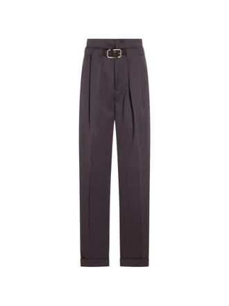 The Attico Purple Tailored Pleated Pants