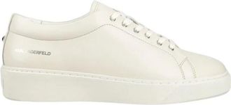Karl Lagerfeld Flint Sneakers - Heren - Sneakers - Wit - 40 EU - Leer - Schoenen