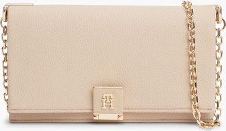 Tommy Hilfiger Womens Tommy Hilfiger TH Her Womens Chain Crossover Bag - Misty Blush - Tan - Size: ONE size