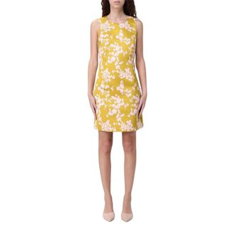 Elisabetta Franchi Dames, Jurken, Geel, Maat: S Viscose