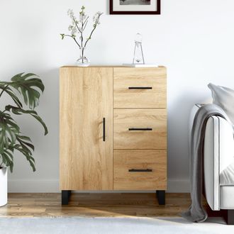 vidaXL Aparador De Madera De Ingenier&iacute;a Roble Sonoma 69,5x34x90 Cm Vidaxl