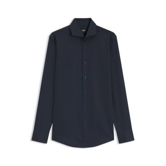 BOSS Slim-fit shirt crafted from a wrinkle-resistant cotton blend