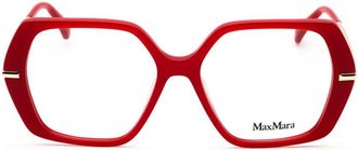 Max Mara Square Full Rim Eyeglasses - Red