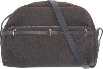 Dior Brown Canvas Trotter Shoulder Bag (Authentic Pre-Loved)