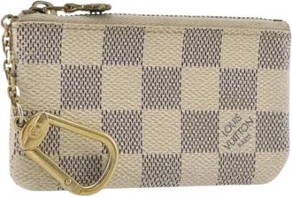 Louis Vuitton Pre-owned Portemonnee (Damier Azur Canvas) - Dames - Vintage Accessoires - Wit - ONE Size - Vintage