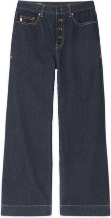 Stio | Womens Rivet Wide Leg Jean, Size 10 Regular in Denim | Cotton