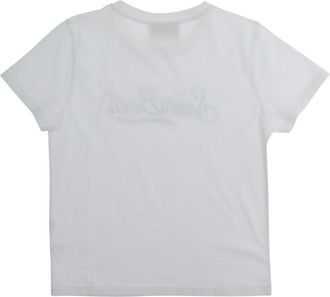 MC2 Saint Barth Girls T-Shirt Elly White Cotton T-Shirts And Polos