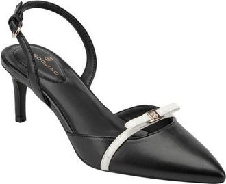 Bandolino Pracen Slingback Pointed Toe Pump in Black at Nordstrom, Size 9.5