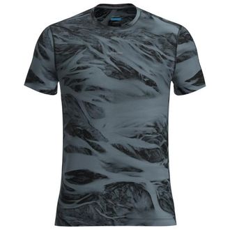 Icebreaker Merino 125 Cool-Lite Speed S/S Tee Motion AOP Funktionsshirt f&uuml;r Herren | blau
