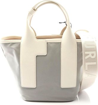 Furla PIUMA S Nylon Leather Tote Bag
