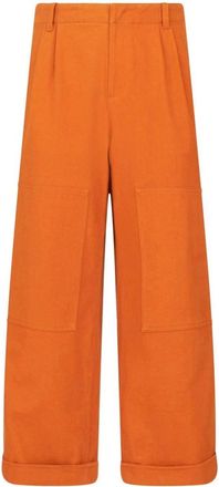 Etro Orange Wide-leg Trousers