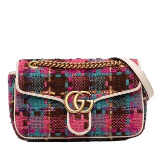 Gucci Pre-owned Gucci Medium GG Marmont Tweed Shoulder Bag Ladies E9OF189NZBEQ6LI7