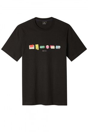 Paul Smith PS REGULAR FIT PRINT T SHIRT Size: XXL, colour: BLACK