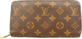 Louis Vuitton Brown Fuchsia Long Wallet (Bi-Fold) (Pre-Owned)