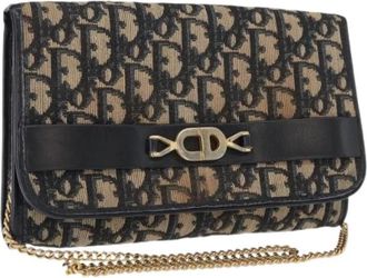 Dior Pre-owned Vintage Trotter Canvas Schoudertas - Dames - Vintage Clutch - Veelkleurig - ONE Size - Vintage