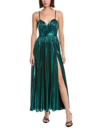 Milly Milly Shannon Solid Metallic Dress