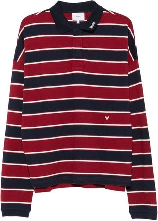 Rhude Striped Long-sleeve Polo Shirt