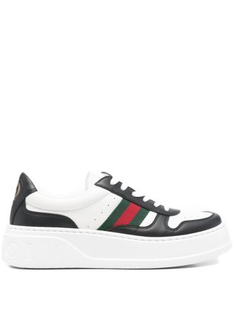 Gucci BlackWhite Lace Up Sneakers