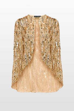 Jenny Packham Vulsa Sequin-Embellished Maxi Dress in Illusion at Nordstrom, Size Small Uk