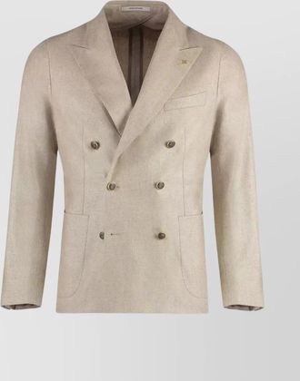 Tagliatore tailored double-breasted suit jacket with notch lapel