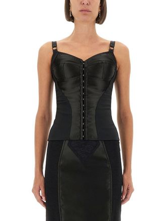 Dolce & Gabbana Satin Bustier Top