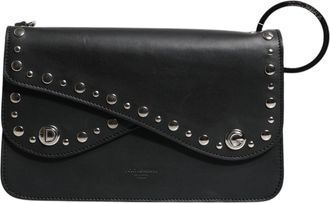Dolce & Gabbana Black Small Leather Studded Shoulder Crossbody Womens Bag (Pre-Owned)