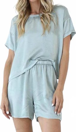 Pj Harlow Mo Loose Boxer Short In Sage