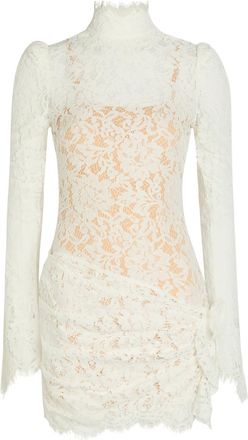 De La Vali DE LA Vali Bodita Appliqu&eacute;d Guipure Lace Mini Dress - White - 16 (UK16 / XL)
