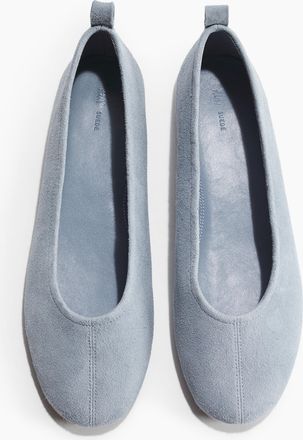 H&M Ballerinas aus Veloursleder - Blue