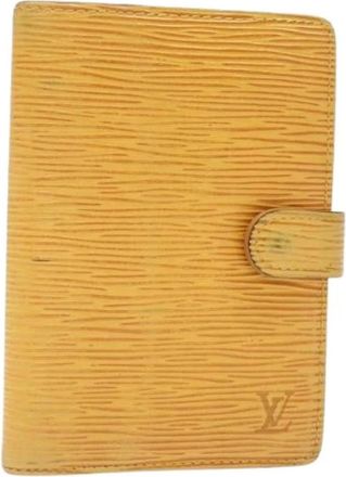 Louis Vuitton Pre-owned Wallets, female, Yellow, Size: ONE SIZE Pre-owned Day Planner Cover