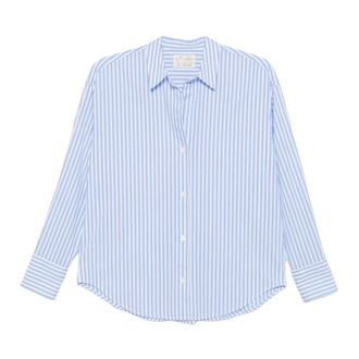 Saint Barth Shirts, female, Blue, Size: XS Cristal Long Sleeve Shirt