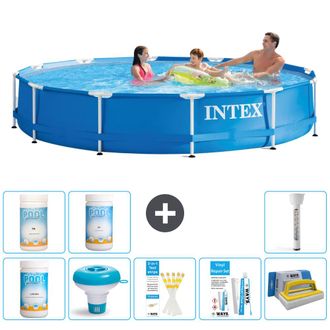 Intex Piscina Con Estructura Redonda - 366x76 Cm - 7-piezas S43221