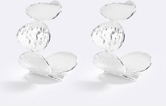 Emma Pills Sunset Hour Hoops in Silver at Nordstrom, Size Medium