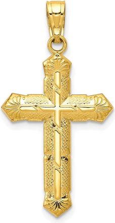 Diamond2Deal 10k Yellow Gold Passion Cross Pendant
