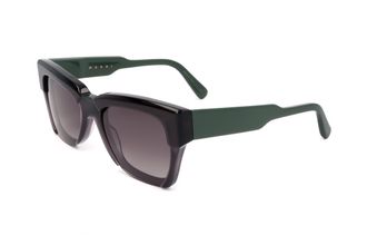 Marni Womens 54mm Black Green Sunglasses