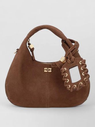 Ganni mini hobo shoulder bag detachable strap