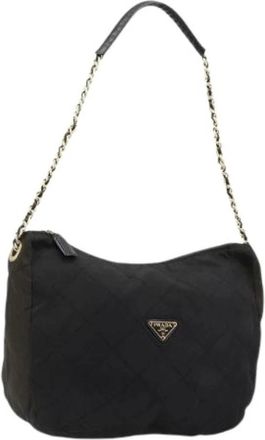 Prada Pre-owned Shoulder Bags, female, Black, Size: ONE SIZE Pre-owned Vintage Shoulder Bag