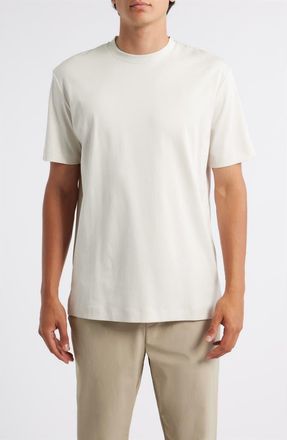 Aurélien AUR1 Solid Cotton T-Shirt in Ecru at Nordstrom, Size Xx-Large
