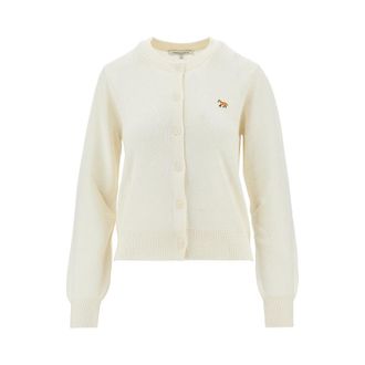 Maison Kitsun&eacute; Baby Fox wool cardigan Woman XS