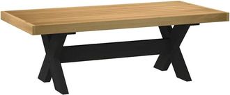 vidaXL Coffee Table noain X-Shaped Legs 120x60x40 cm Solid Wood Pine Vidaxl