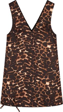 Fab By Fabienne Chapot Manon Jurk - Dames - Korte kleedjes - Bruin - S - Leer - Kleedjes